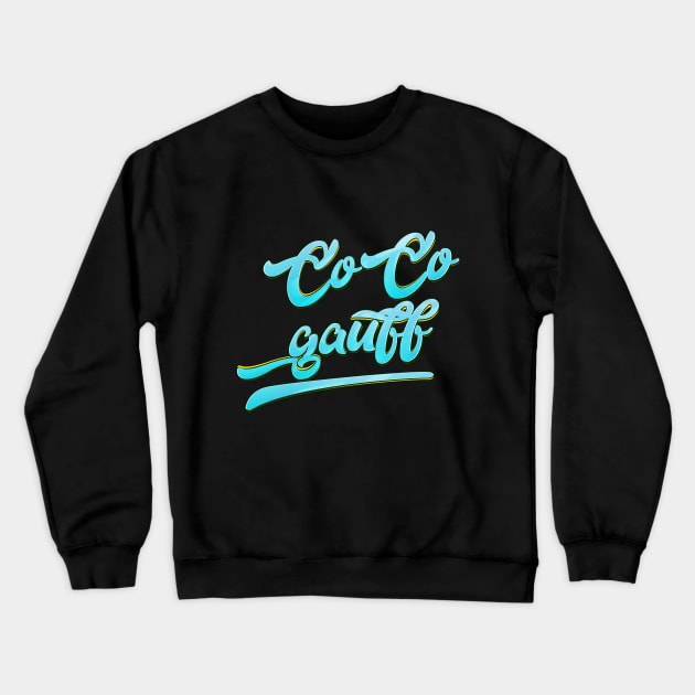 coco gauff Crewneck Sweatshirt by lumenoire